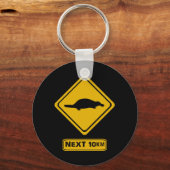 platypistisch verkeersbord sleutelhanger (Voorkant)