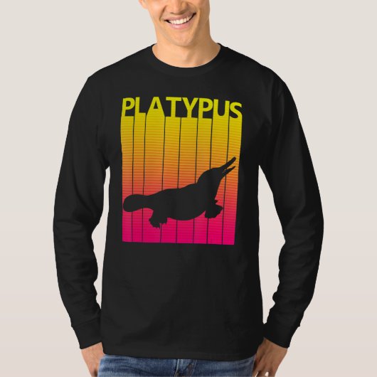 Platypus Animal Retro Costuum T-shirt (Voorkant)