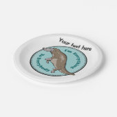 Platypus Australian Animal Papieren Bordje (Gekanteld)