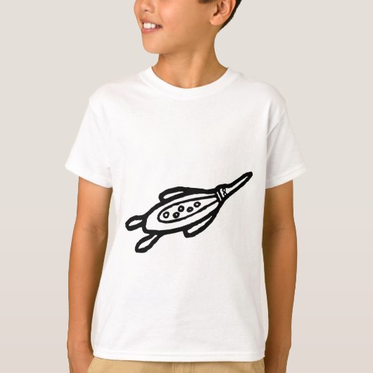Platypus, Australische tekening (Aborigine) T-shirt (Voorkant)