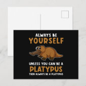 Platypus Briefkaart (Voorkant / Achterkant)