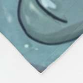 Platypus bruin print fleece deken (Hoek)