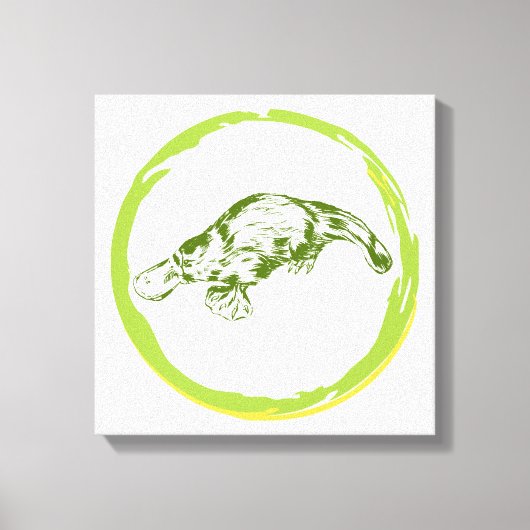 platypus canvas afdruk (Voorkant)