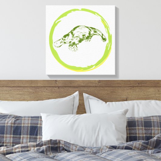 platypus canvas afdruk (Insitu (Slaapkamer))