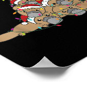 Platypus Christmas Tree Funny Christmas Animals Poster (Hoek)