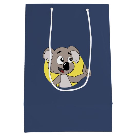 Platypus die cartoon met middelmatige cadeautas me (Achterkant)