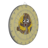 Platypus die een duim in de cartoon geeft dartbord (Voorkant Links)