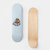 Platypus die een duim in de cartoon geeft persoonlijk skateboard (Voorkant)