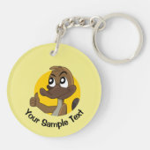 Platypus die een duim in de sleutelhanger geeft (Achterkant)