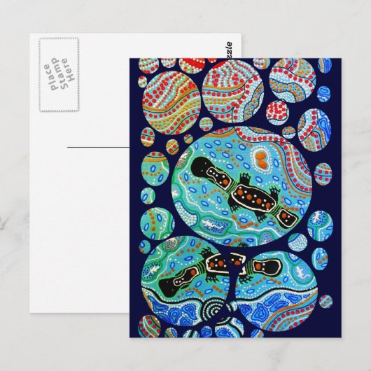 Platypus Dreaming Briefkaart (Voorkant / Achterkant)