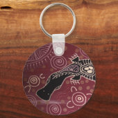 Platypus Dreaming Red door Mundara Koorang Sleutelhanger (Voorkant)