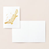 Platypus gestileerde goudkaart voor dierlijke kuns folie kaarten (Display)