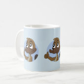 Platypus giving thumbs up cartoon coffee mug koffiemok (Voorkant links)