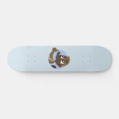 Platypus giving thumbs up cartoon persoonlijk skateboard (Horizontaal)