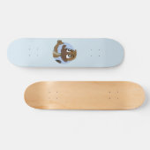 Platypus giving thumbs up cartoon persoonlijk skateboard (Horizontaal)