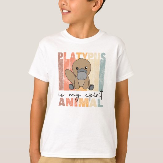 Platypus is mijn gedistilleerde dier - zoete platy t-shirt (Voorkant)