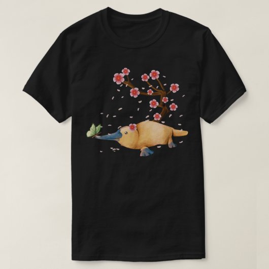  Platypus Japanse Cherry Blossom S T-shirt (Design voorkant)