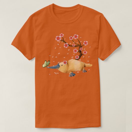  Platypus Japanse Cherry Blossom Sa T-shirt (Design voorkant)