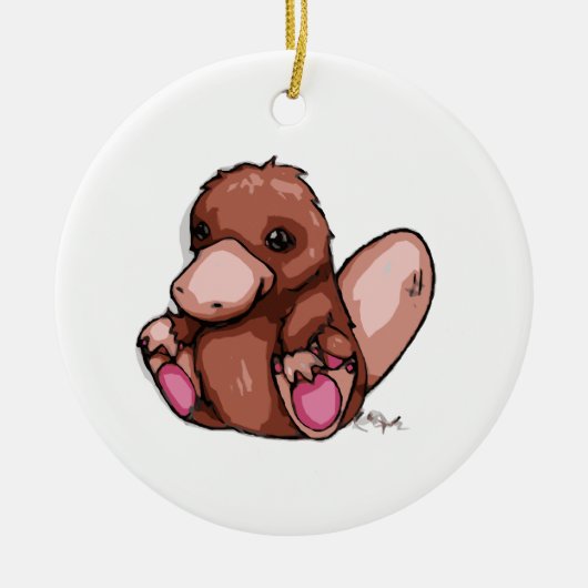 Platypus Keramisch Ornament (Voorkant)