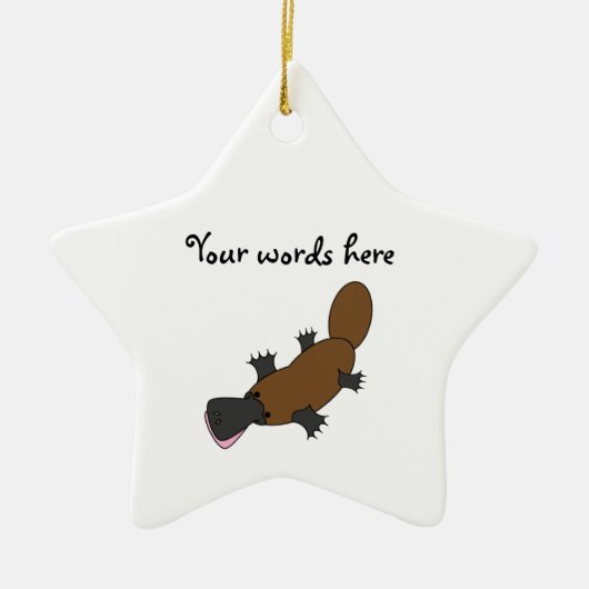 Platypus Keramisch Ornament (Voorkant)