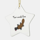 Platypus Keramisch Ornament (Links)