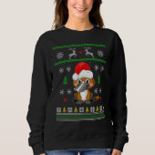 Platypus Kerstmis Ugly Sweater Santa Hat Duckbill (Voorkant)