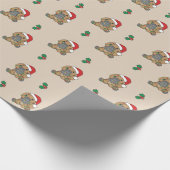 Platypus Kerstmis Winter Dieren Vakantie Platypus Cadeaupapier (Hoek)