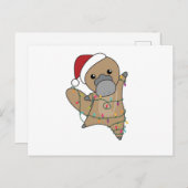 platypus kerststaarten zoete dieren briefkaart (Voorkant / Achterkant)
