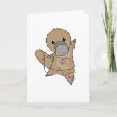 platypus kerststaarten zoete dieren kaart (Voorkant)