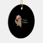 platypus kerststaarten zoete dieren keramisch ornament (Rechts)