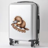 PLATYPUS - KINDERKAMER STICKER (Koffer)