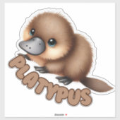 PLATYPUS - KINDERKAMER STICKER (Vel)