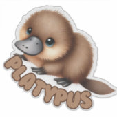 PLATYPUS - KINDERKAMER STICKER (Voorkant)