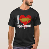 Platypus Love Australia Australian Animal T-shirt (Voorkant)