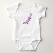 Platypus mauve baby creeper/t-shirt romper (Voorkant)