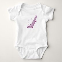 Platypus mauve baby creeper/t-shirt