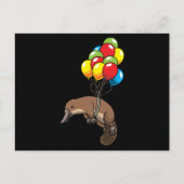 Platypus met ballon briefkaart (Voorkant)