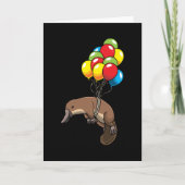 Platypus met ballon kaart (Voorkant)