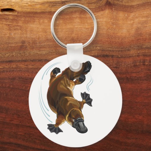 platypus met eenkopvis sleutelhanger (Voorkant)