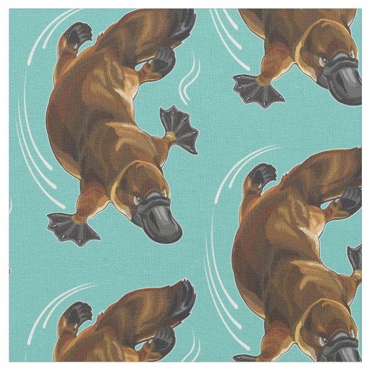 platypus met eenkopvis stof (Close Up)