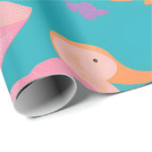 Platypus pastel kleurrijk gepersonaliseerd patroon cadeaupapier (Rol Hoek)