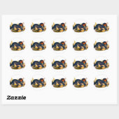 Platypus Ronde Sticker (Vel)