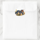Platypus Ronde Sticker (Tas)