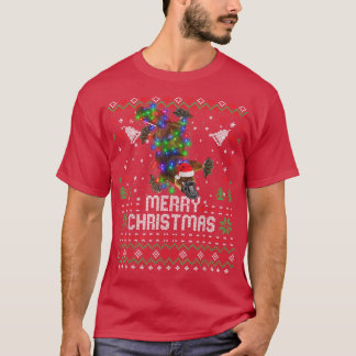 Platypus Santa Hat Animal kerstboom Lights Ho T-shirt