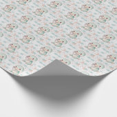 Platypus Schattige Baby pastel Waterverf Cadeaupapier (Hoek)