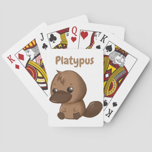 Platypus-speelkaarten Pokerkaarten (Achterkant)