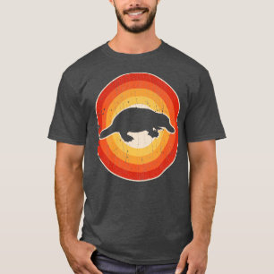 Platypus Sunset Retro voor mannen Vrouwelijke jong T-shirt
