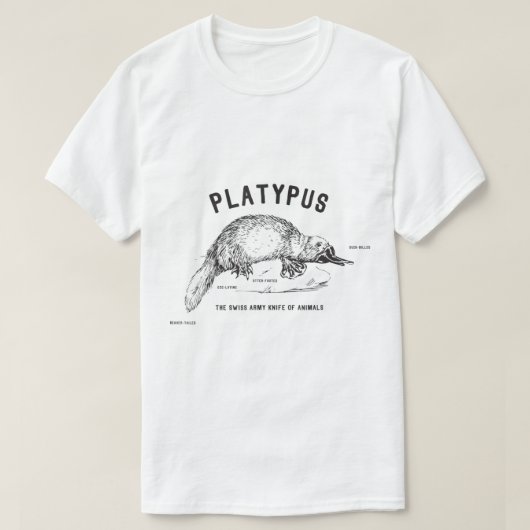 Platypus Swiss Army Knife des Animals T-shirt (Design voorkant)