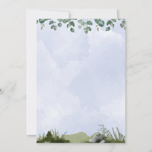 Platypus verjaardagsuitnodiging kaart (Achterkant)