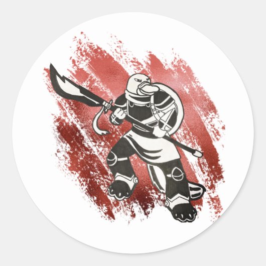 Platypus Warrior Sticker (Voorkant)
